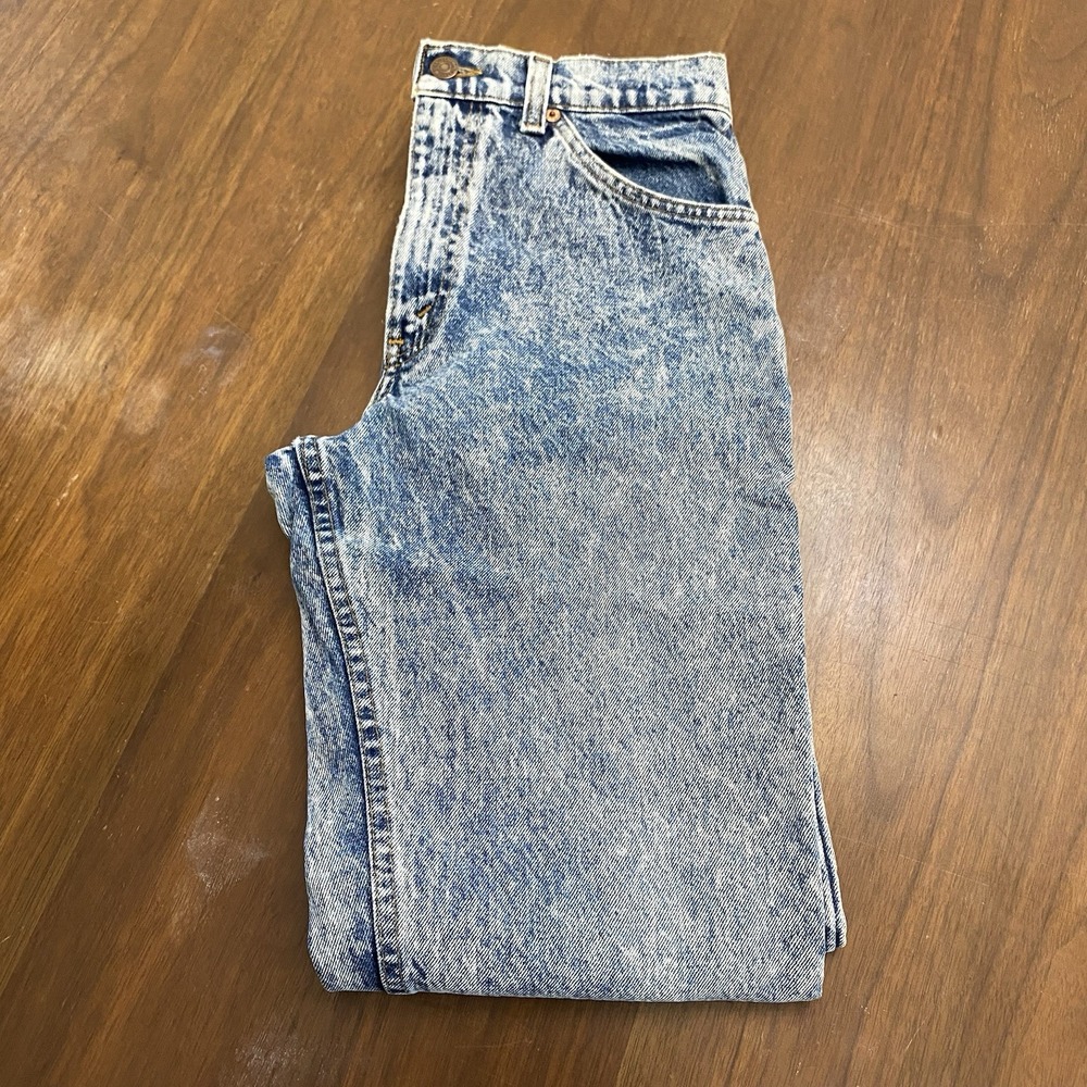 Levi 525 Men's 30x34 Orange Tab Acid Washed Jeans Vintage VTG 80s